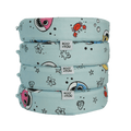 Stack of Baby Shark™ x Roo & You™ Stepping Stones in light blue ocean-themed print.